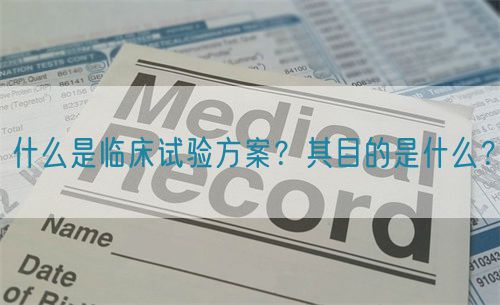 什么是臨床試驗(yàn)方案？其目的是什么？(圖1)