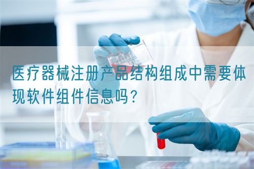 醫(yī)療器械注冊產品結構組成中需要體現(xiàn)軟件組件信息嗎？