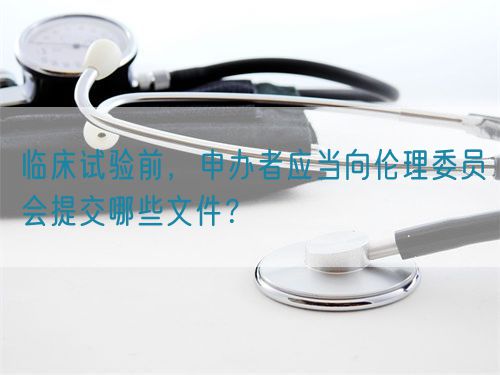 臨床試驗(yàn)前，申辦者應(yīng)當(dāng)向倫理委員會(huì)提交哪些文件？(圖1)