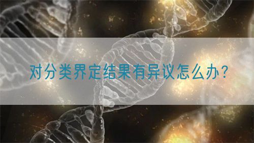 對(duì)分類(lèi)界定結(jié)果有異議怎么辦？(圖1)