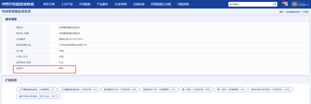 競(jìng)品或同類醫(yī)療器械產(chǎn)品說(shuō)明書(shū)哪里找(圖7)